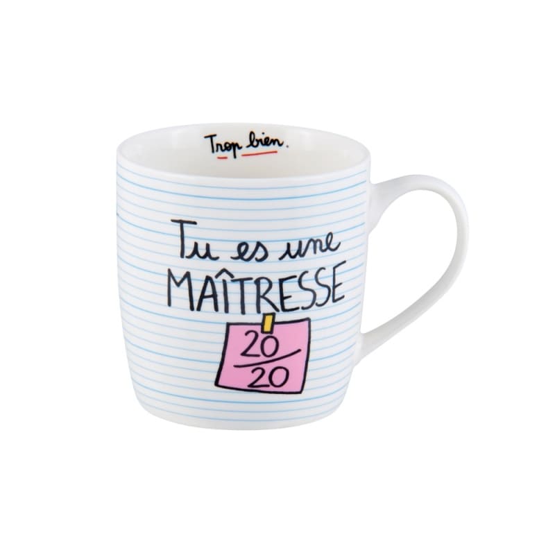 Mug maîtresse 20/20 - DERRIERE LA PORTE
