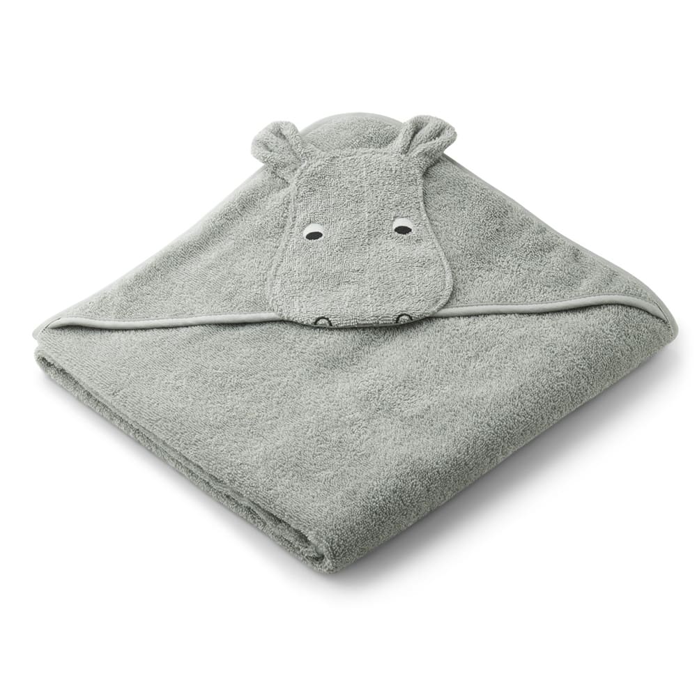 Cape de bain hippo dove blue - 2 tailles au choix - LIEWOOD