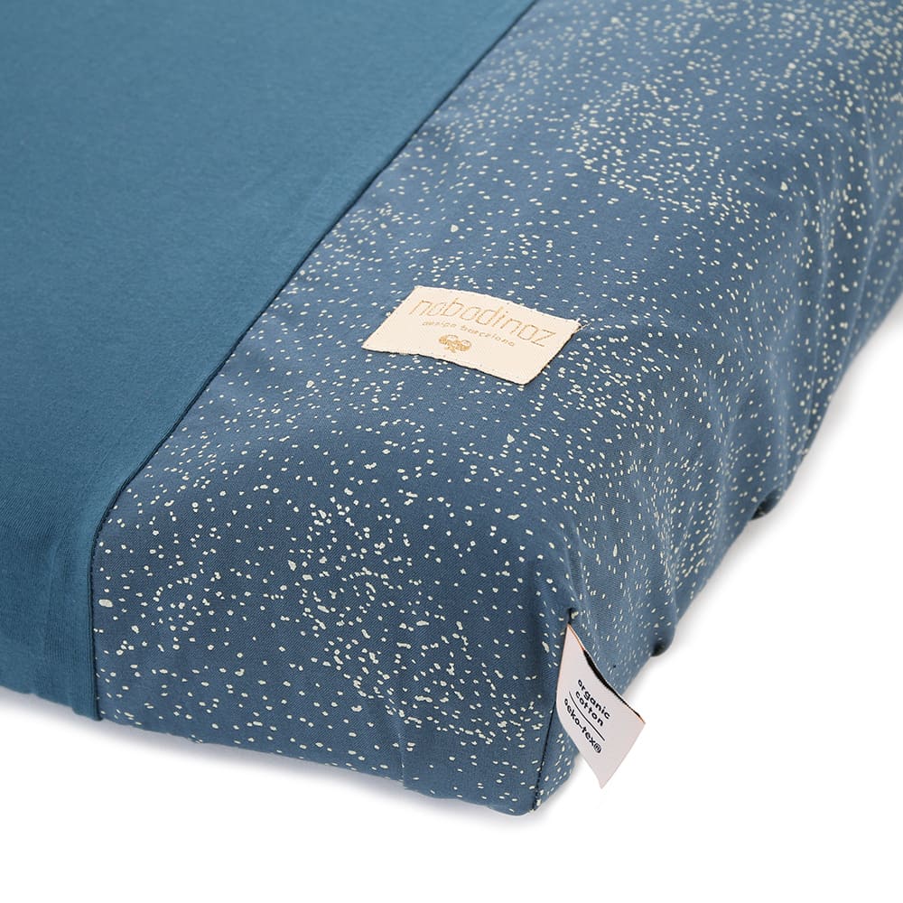 Housse matelas à langer seule bubble night blue - NOBODINOZ – Image 2