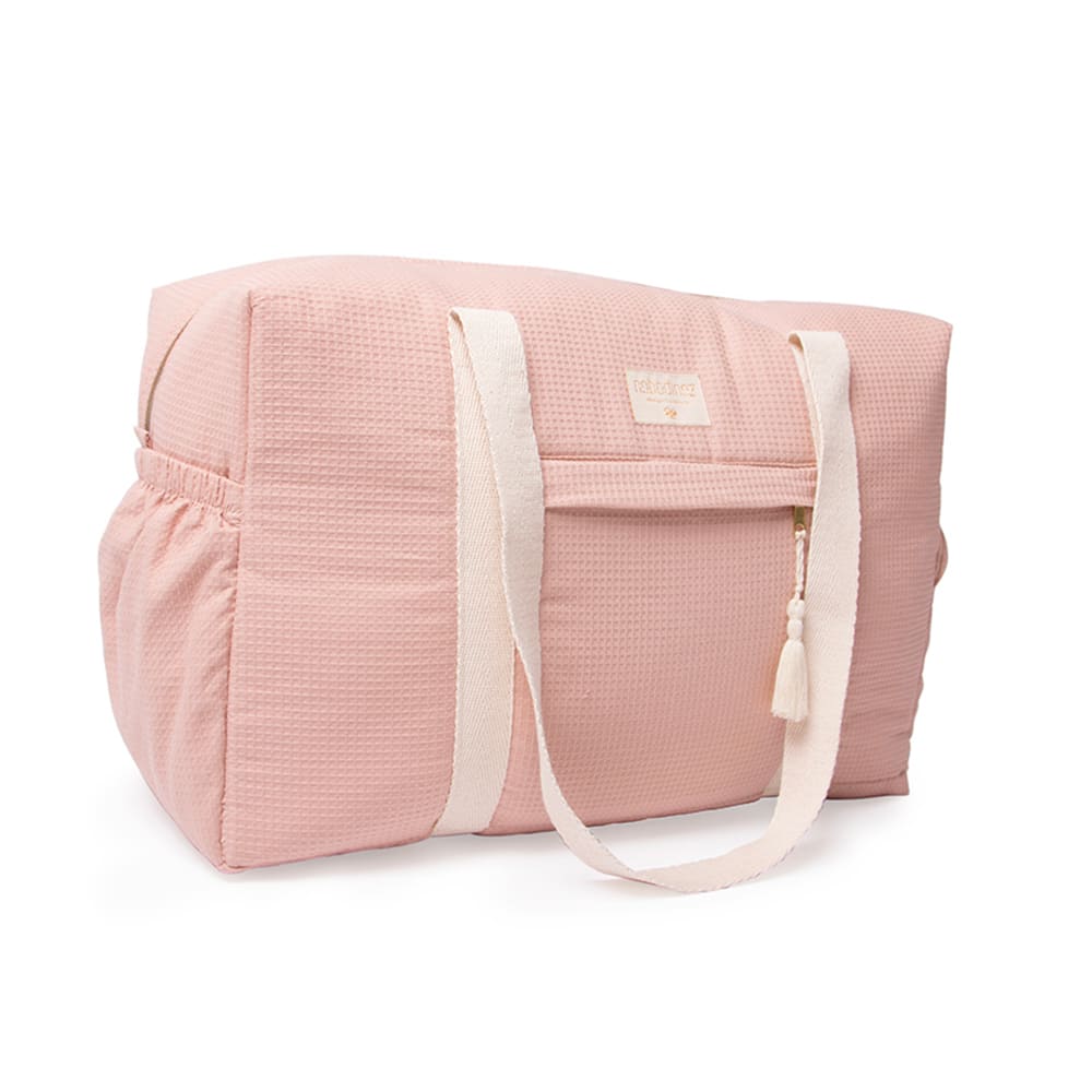 Sac maternité nid abeille misty pink - NOBODINOZ