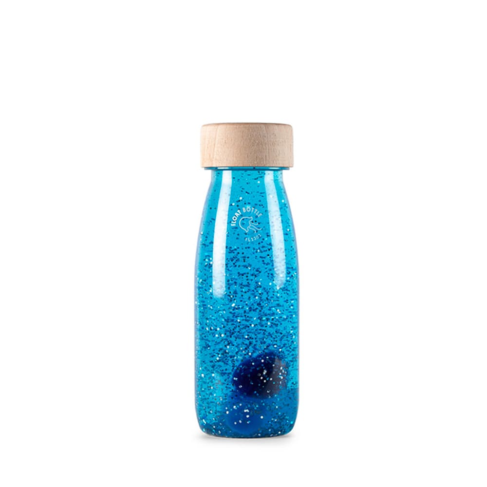 Bouteille sensorielle flottante bleu - PETIT BOUM
