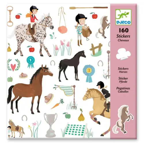 160 stickers chevaux