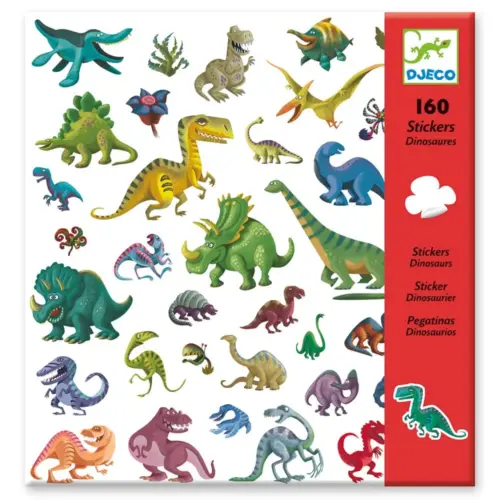 160 stickers dinosaures
