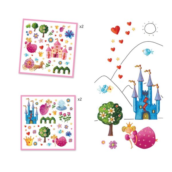160 stickers princesse marguerite - DJECO – Image 2