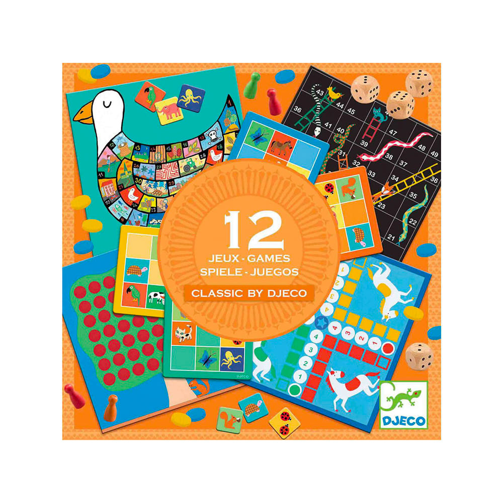 Coffret de 12 jeux classiques - DJECO