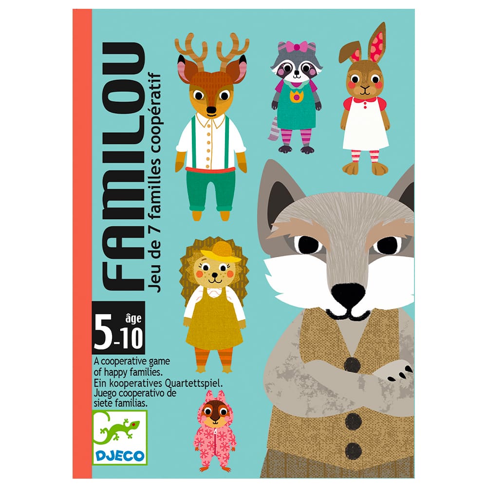 Jeu de cartes familou 7 familles coopératif - DJECO