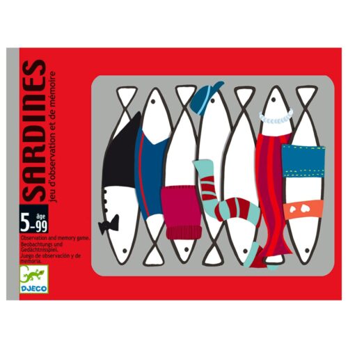 Jeu de cartes sardines m&eacute;moire - DJECO