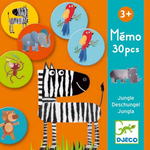 Memo 30 pi&egrave;ces jungle - DJECO