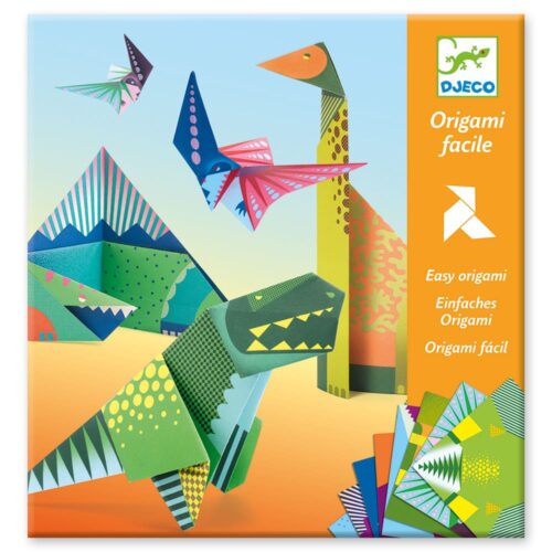 Origami facile dinosaures - DJECO