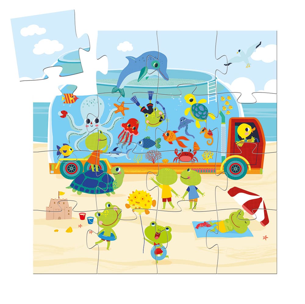 Puzzle 16 pièces aquarium - DJECO – Image 2