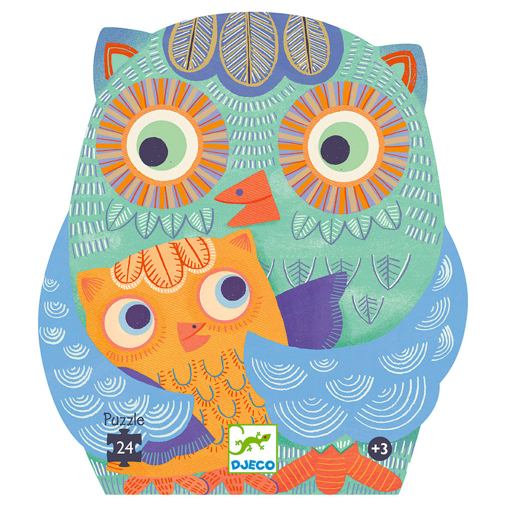 Puzzle 24 pièces coucou hibou - DJECO