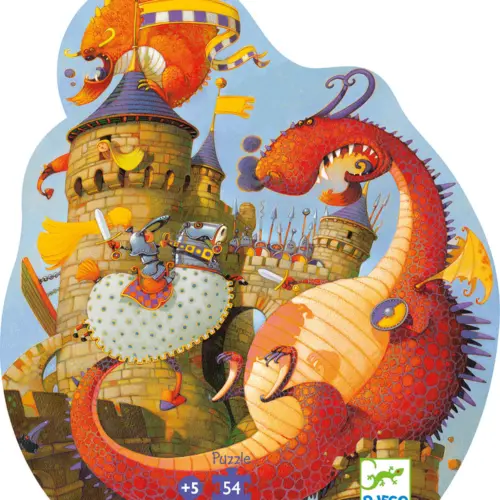 Puzzle 54 pièces vaillant et le dragon