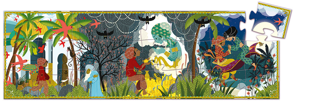 Puzzle silhouette 24 pièces aladin - DJECO – Image 2