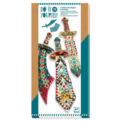 Sabres mosaiques diy comme un pirate - DJECO