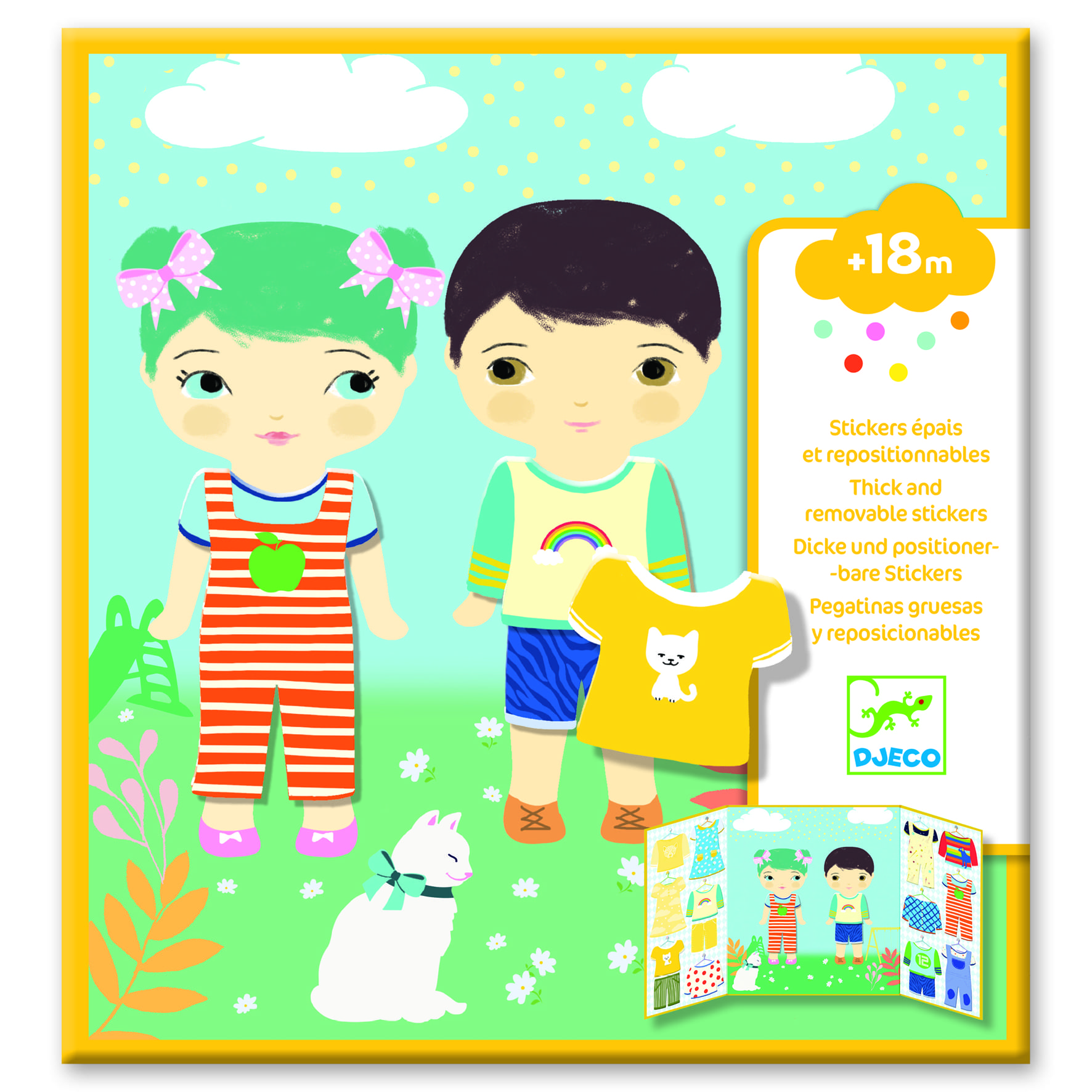 Stickers repositionnables les habits - DJECO