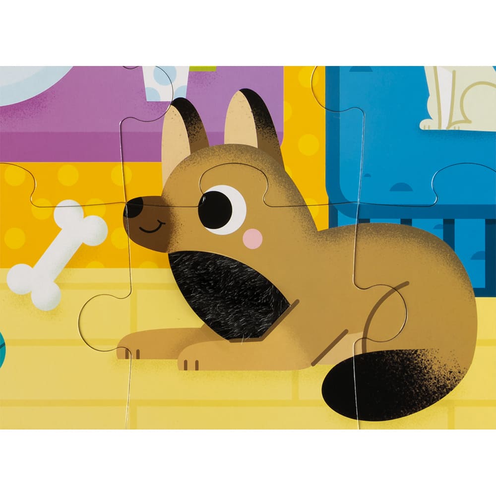 Puzzle tactile animaux domestiques 20 pièces - JANOD – Image 4