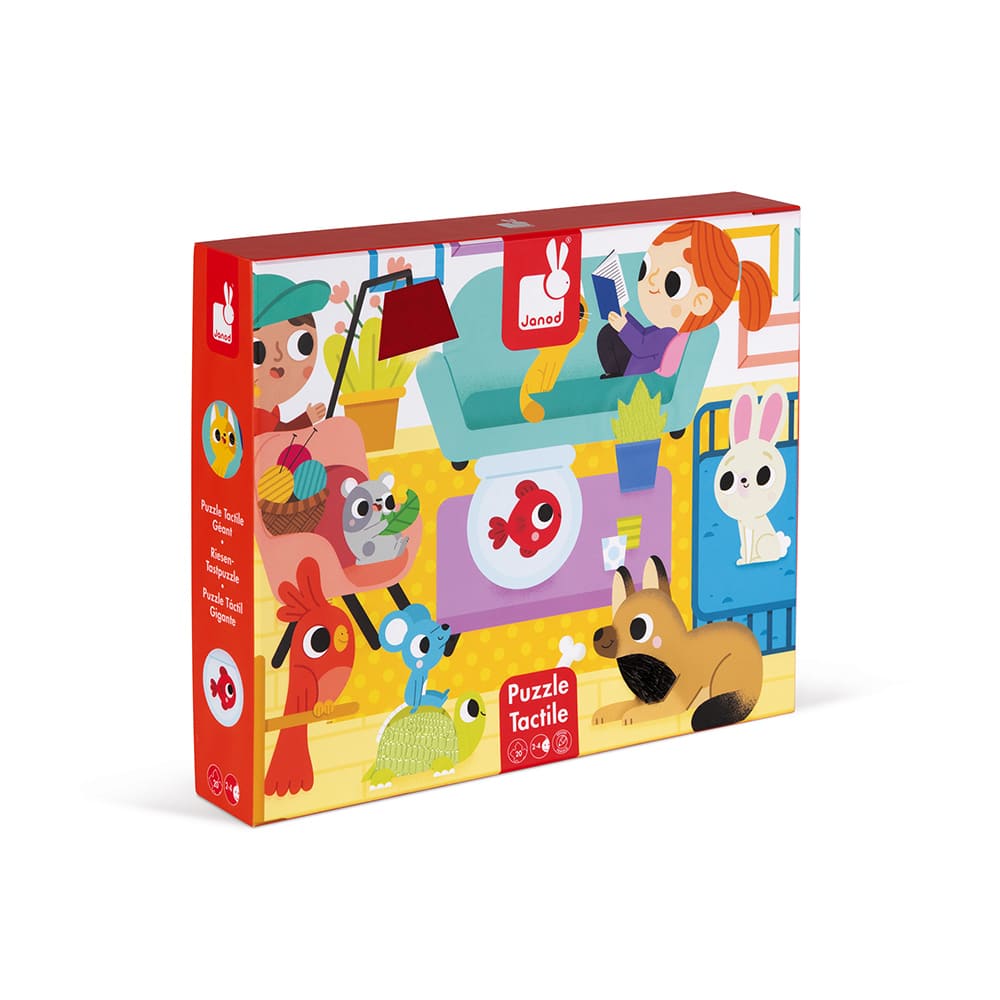 Puzzle tactile animaux domestiques 20 pièces - JANOD – Image 2