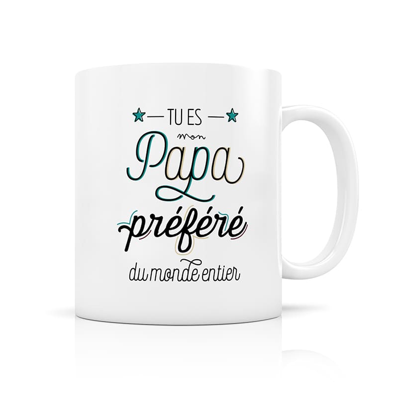 Mug papa préféré du monde entier - LABEL TOUR