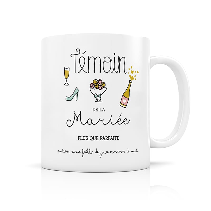 Mug témoin de la mariée plus que parfaite - LABEL TOUR