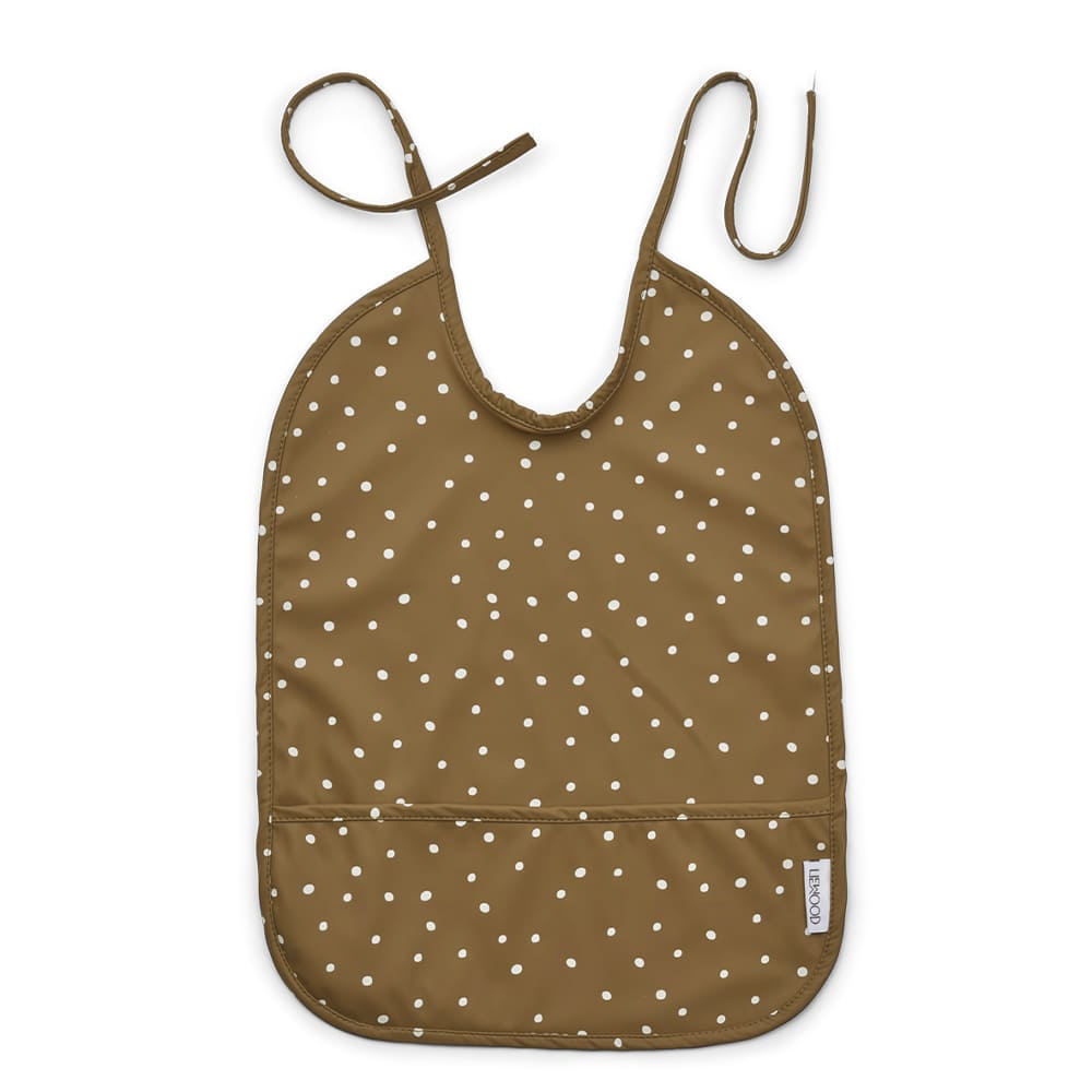 Bavoir imperméable confetti olive - LIEWOOD