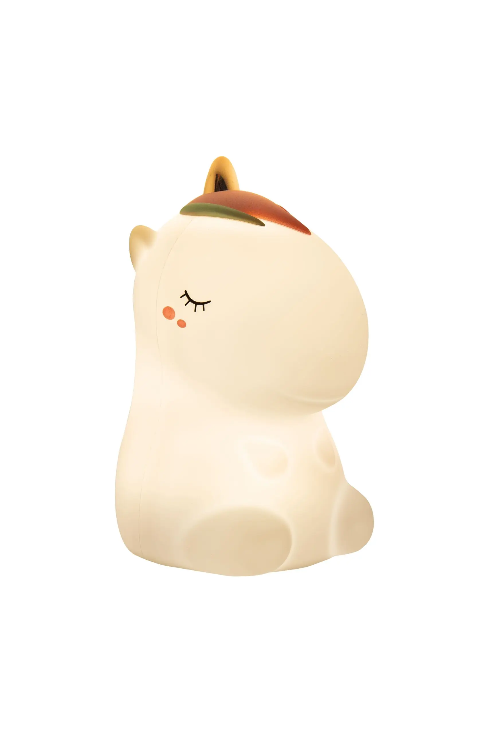 Veilleuse rechargeable en silicone licorne blanche – Image 2
