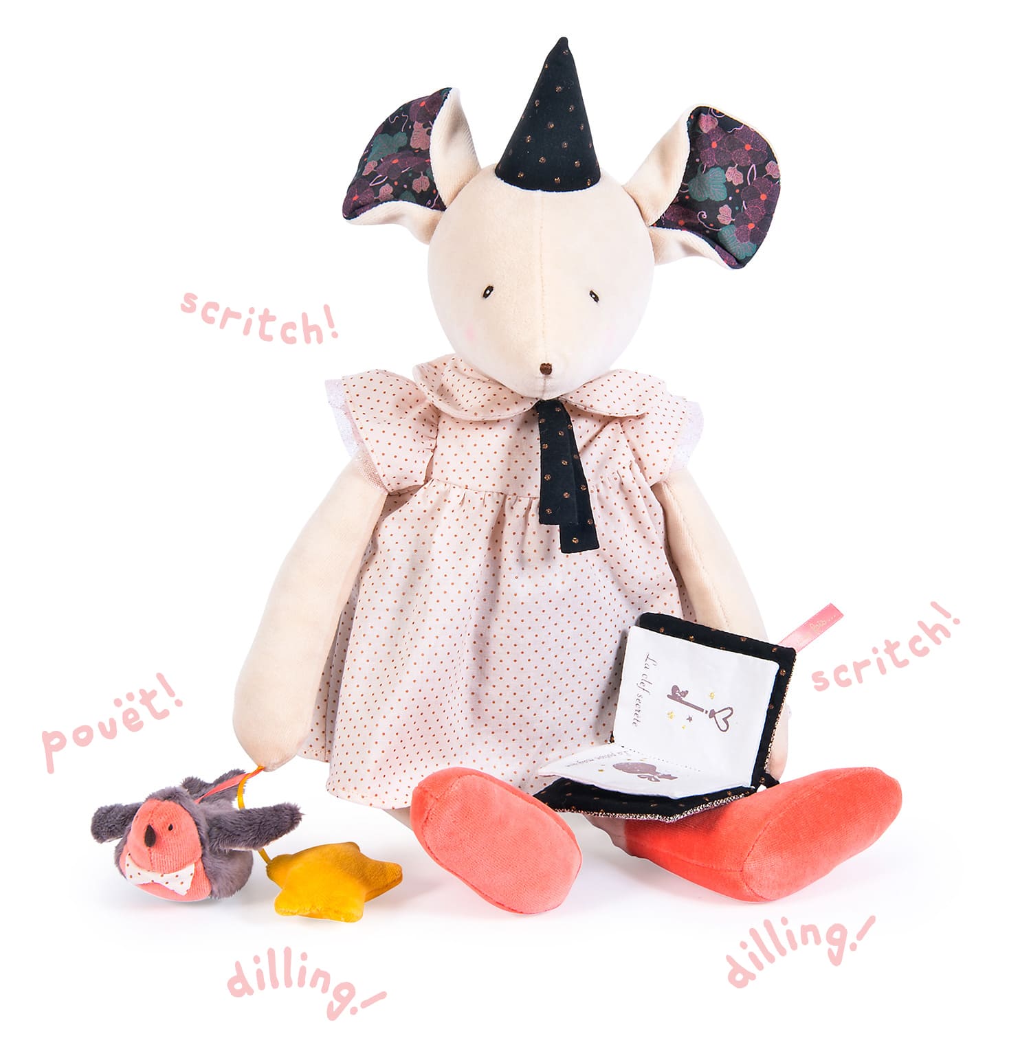 Doudou Souris Moulin Roty - Collection Il Était Une Fois, Chapeau Mouchoir (occasion)