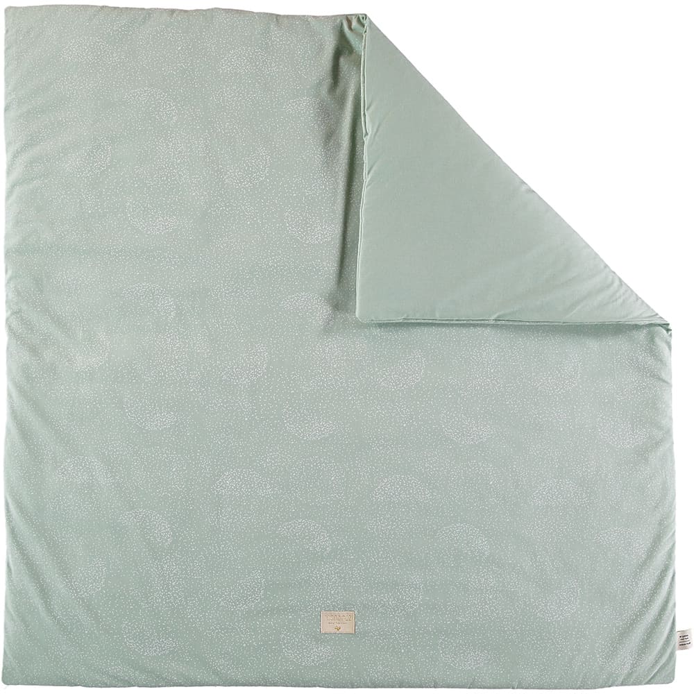 Tapis carré 100x100 bubble aqua - NOBODINOZ