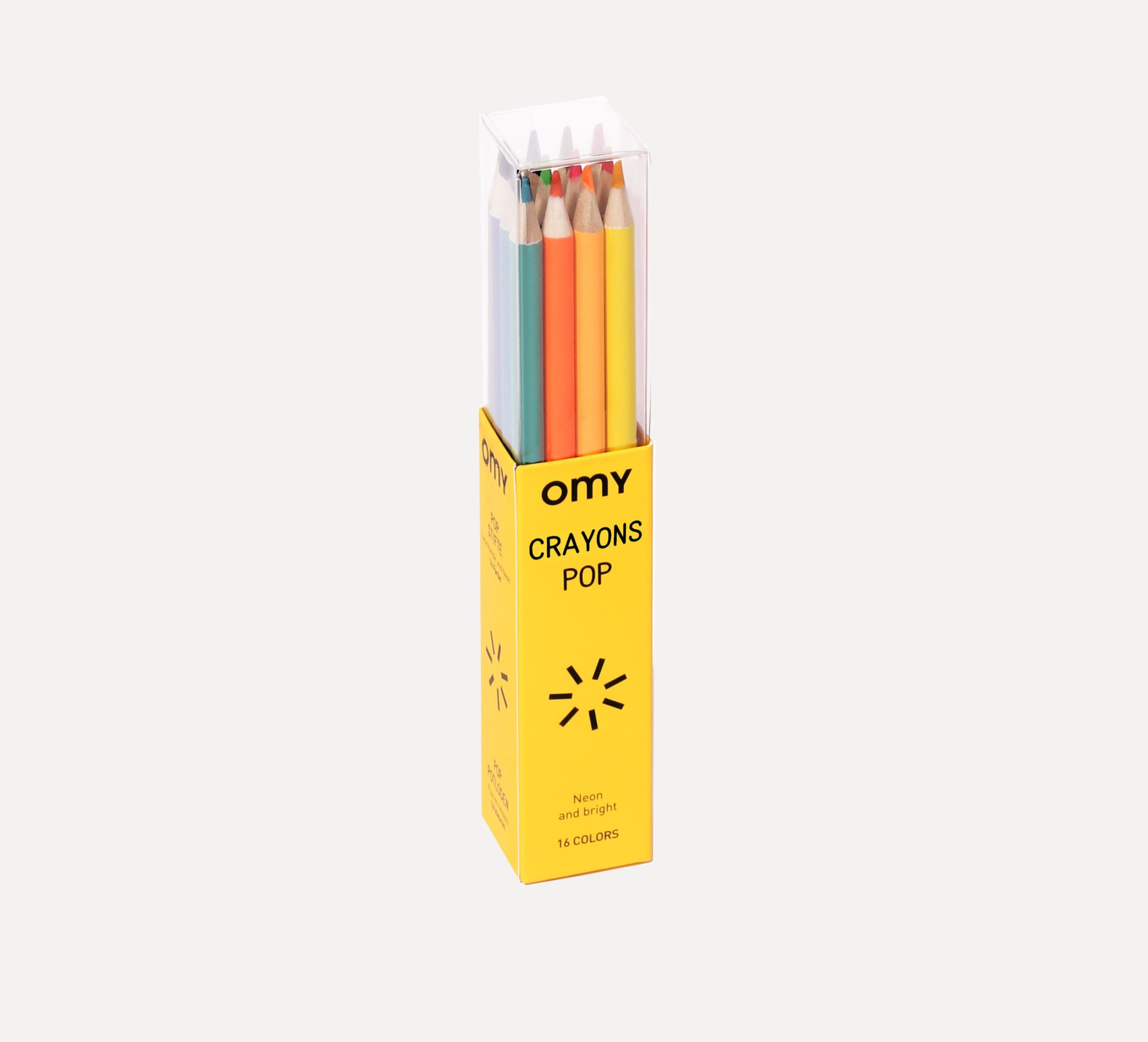 16 crayons de couleurs pop - OMY