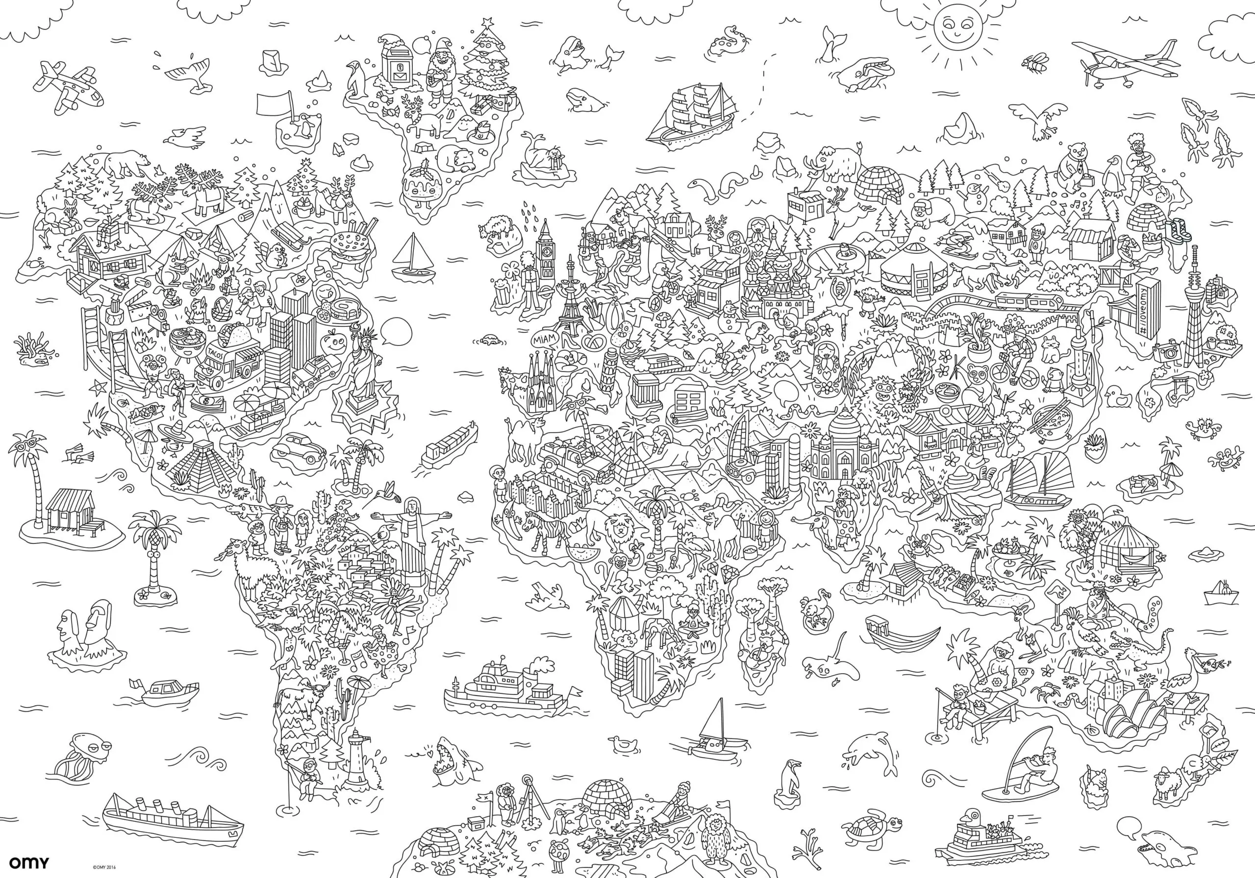 Poster à colorier atlas – Image 2