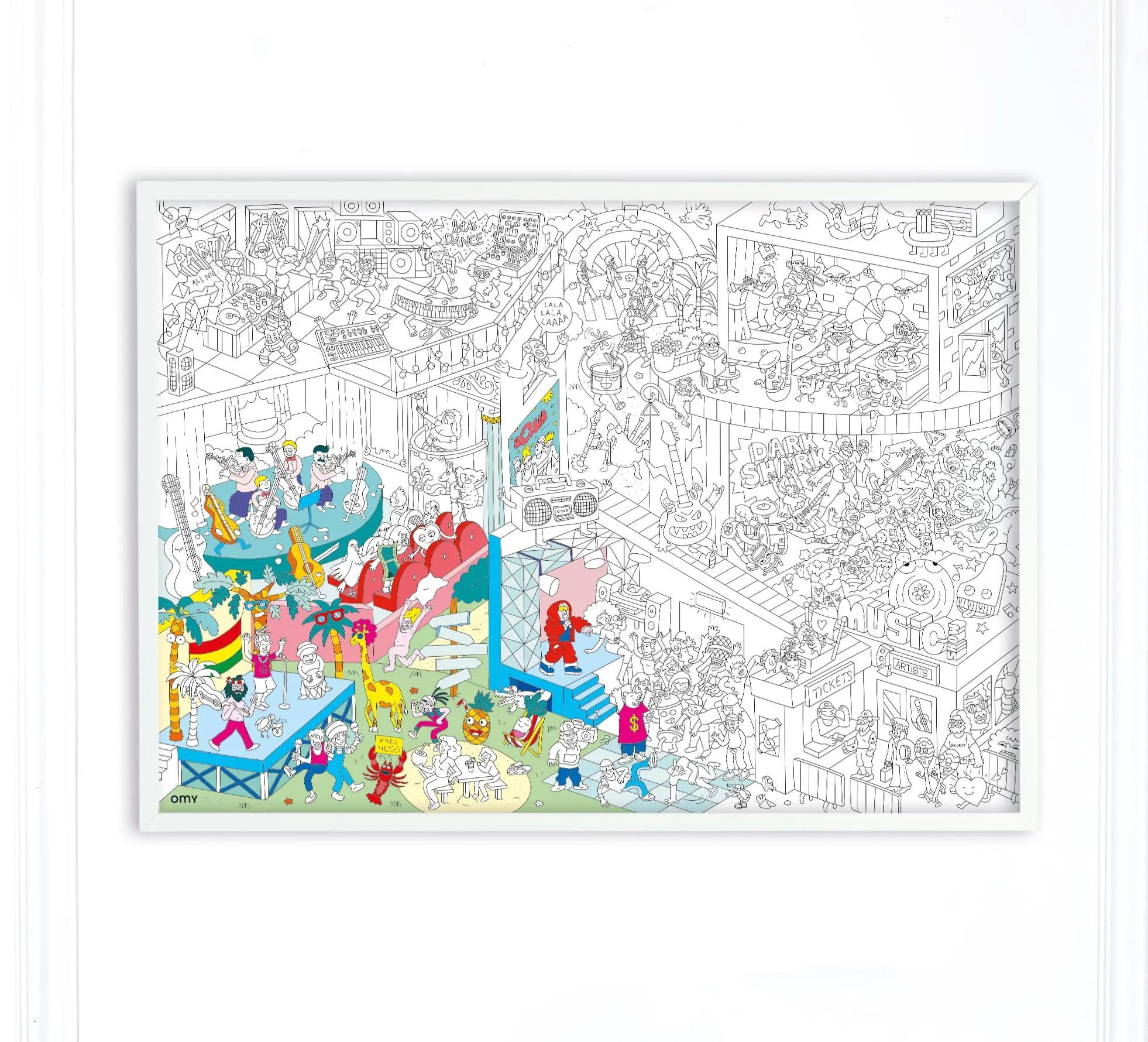 Poster à colorier music – Image 2