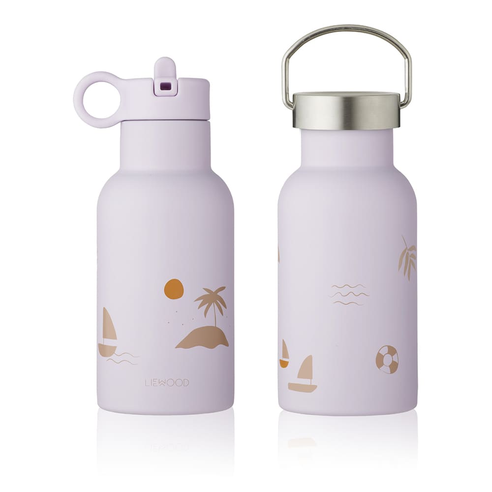 Gourde thermique en acier inoxydable 350ml seaside light lavender - LIEWOOD