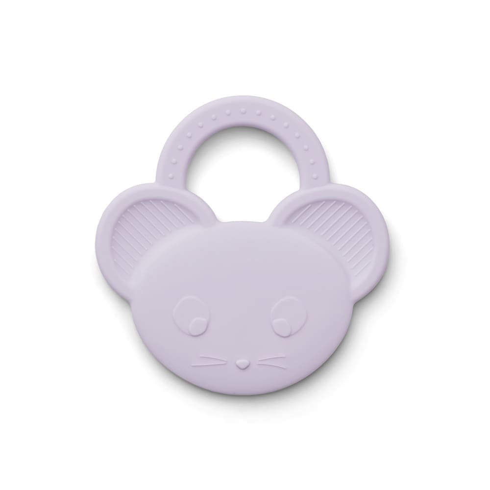 Anneau dentition en silicone souris light lavender - LIEWOOD