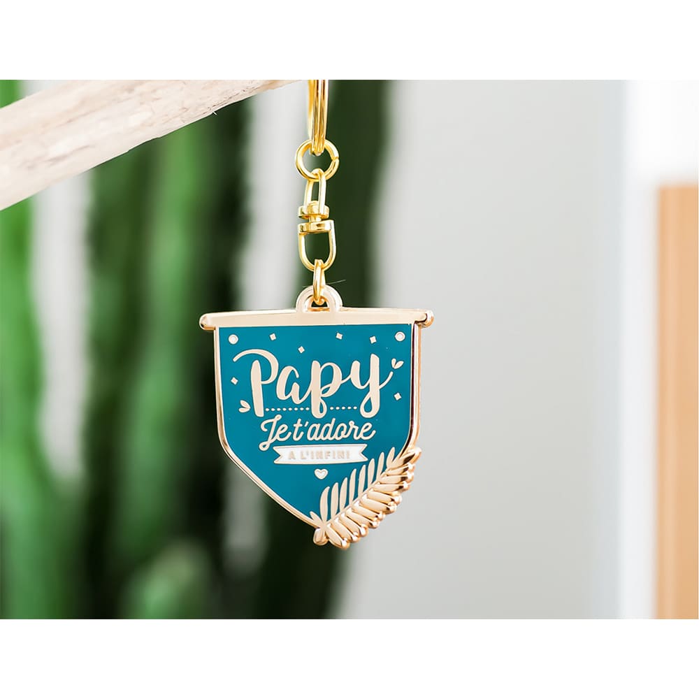 Porte clés Papy je t'adore à l'infini - MANAHIA