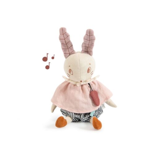 Poup&eacute;e musicale lapin - Apr&egrave;s la pluie - MOULIN ROTY