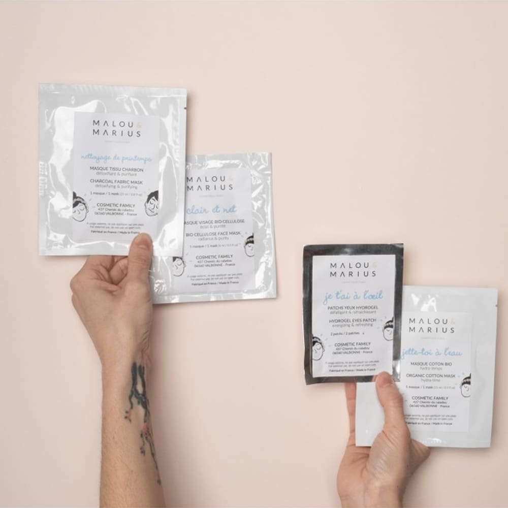 Coffret masques visage & patchs yeux - MALOU & MARIUS