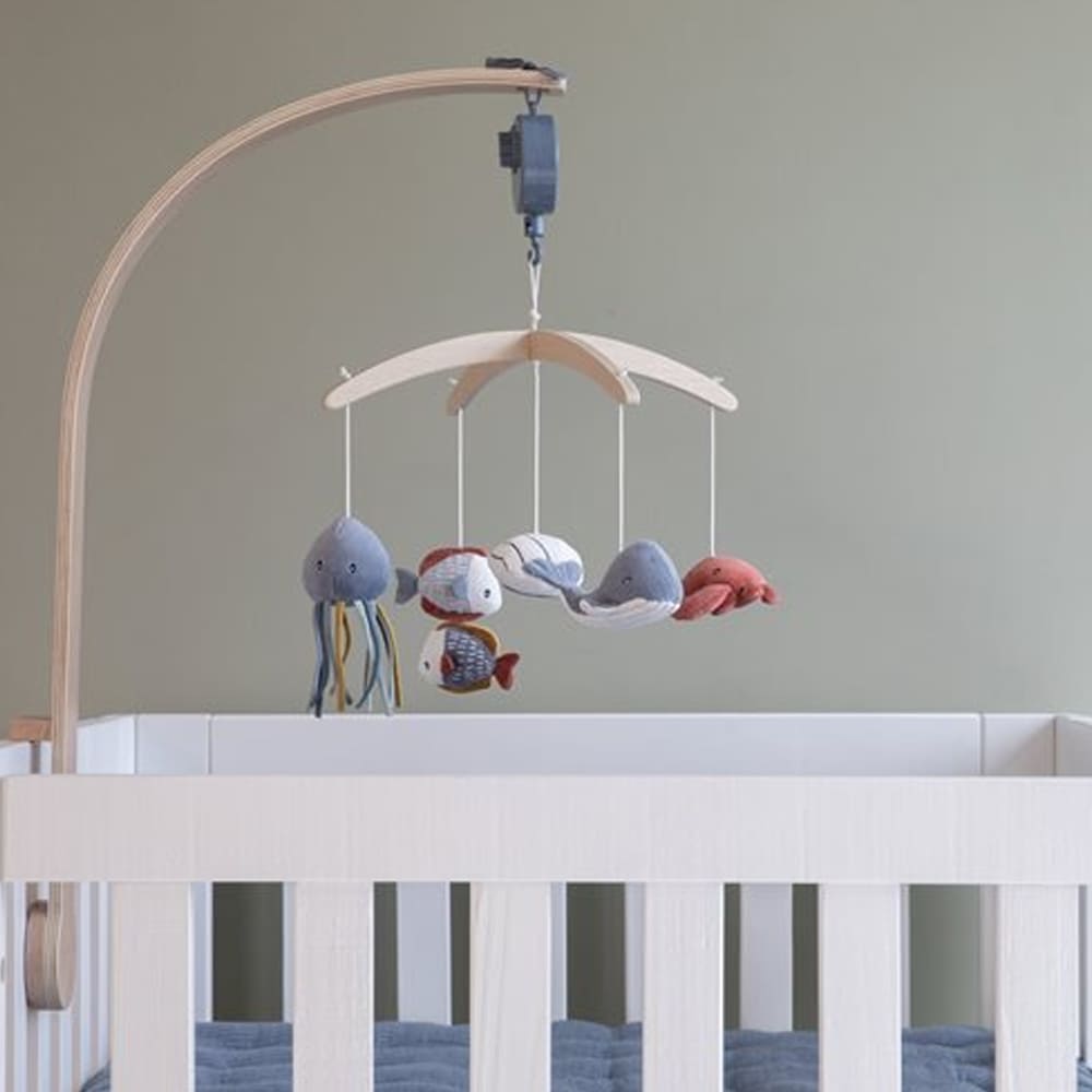 Mobile Musical En Bois Ocean Bleu Little Dutch Peekaboo