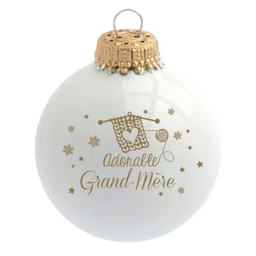 Boule de Noël - Adorable grand-mère