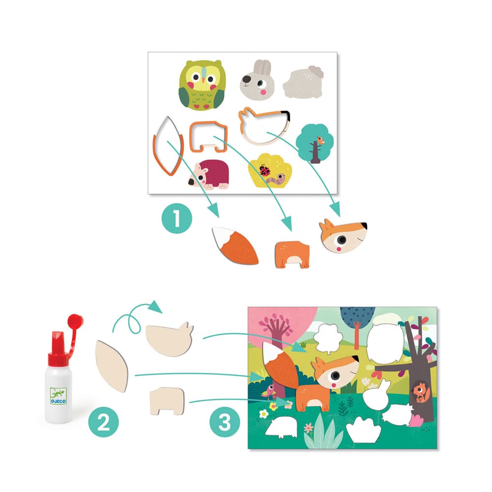 Collages pour les tout-petits premiers collages - DJECO – Image 2