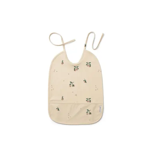 Bavoir imperméable peach sea shell mix