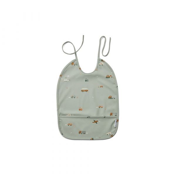 Bavoir imperméable véhicules dove blue mix – LIEWOOD