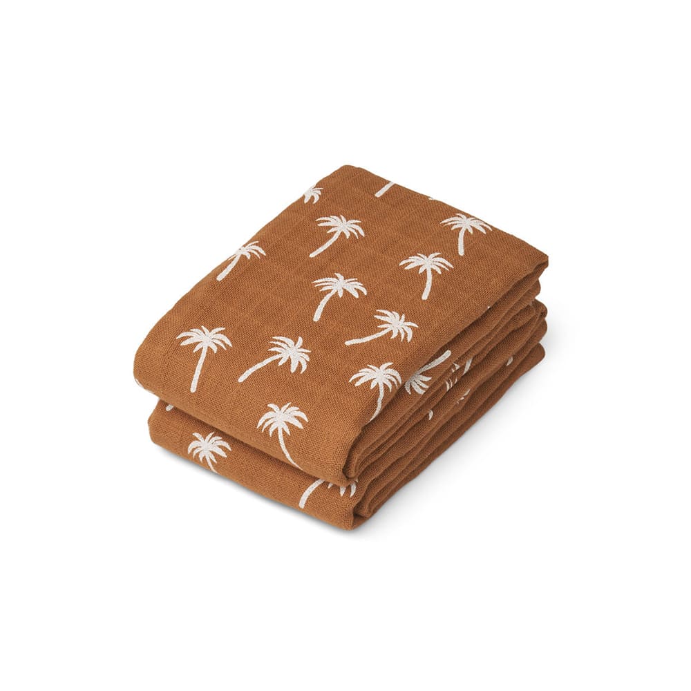 Set de 2 Langes palms almond - LIEWOOD