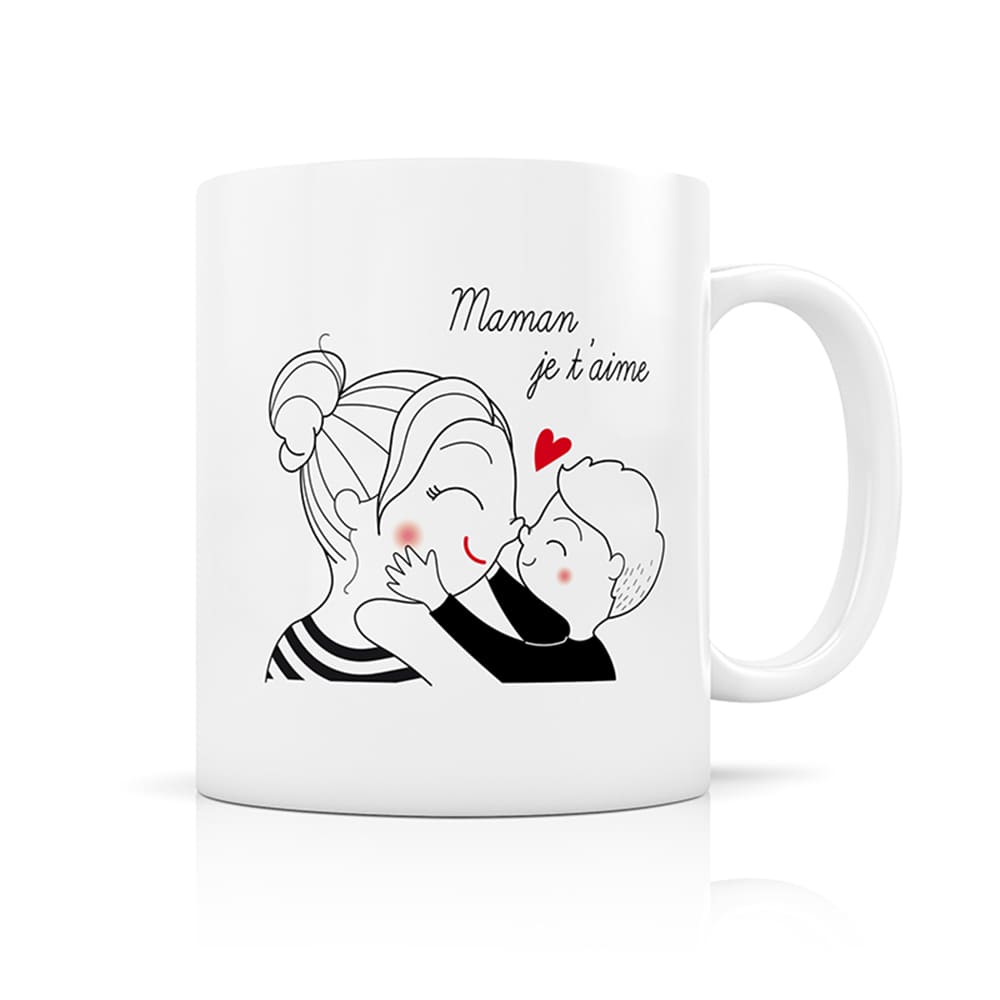 Mug Maman je t'aime bisous - LABEL TOUR
