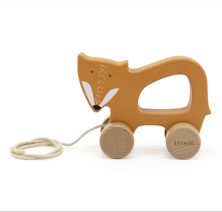 JOUET A TIRER EN BOIS MR FOX - TRIXIE