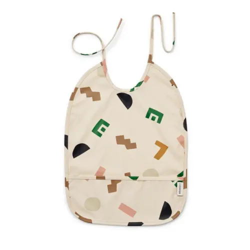 Bavoir lai bib graphic alphabet sandy