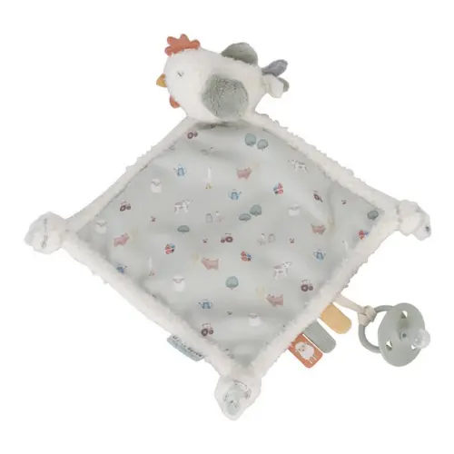 Doudou poule ferme