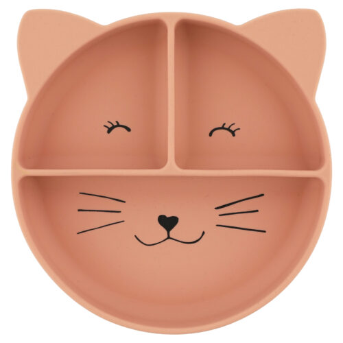 Assiette ventouse silicone compartiment Mrs Cat - TRIXIE