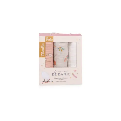 Set de 3 langes La Petite Ecolde de Danse