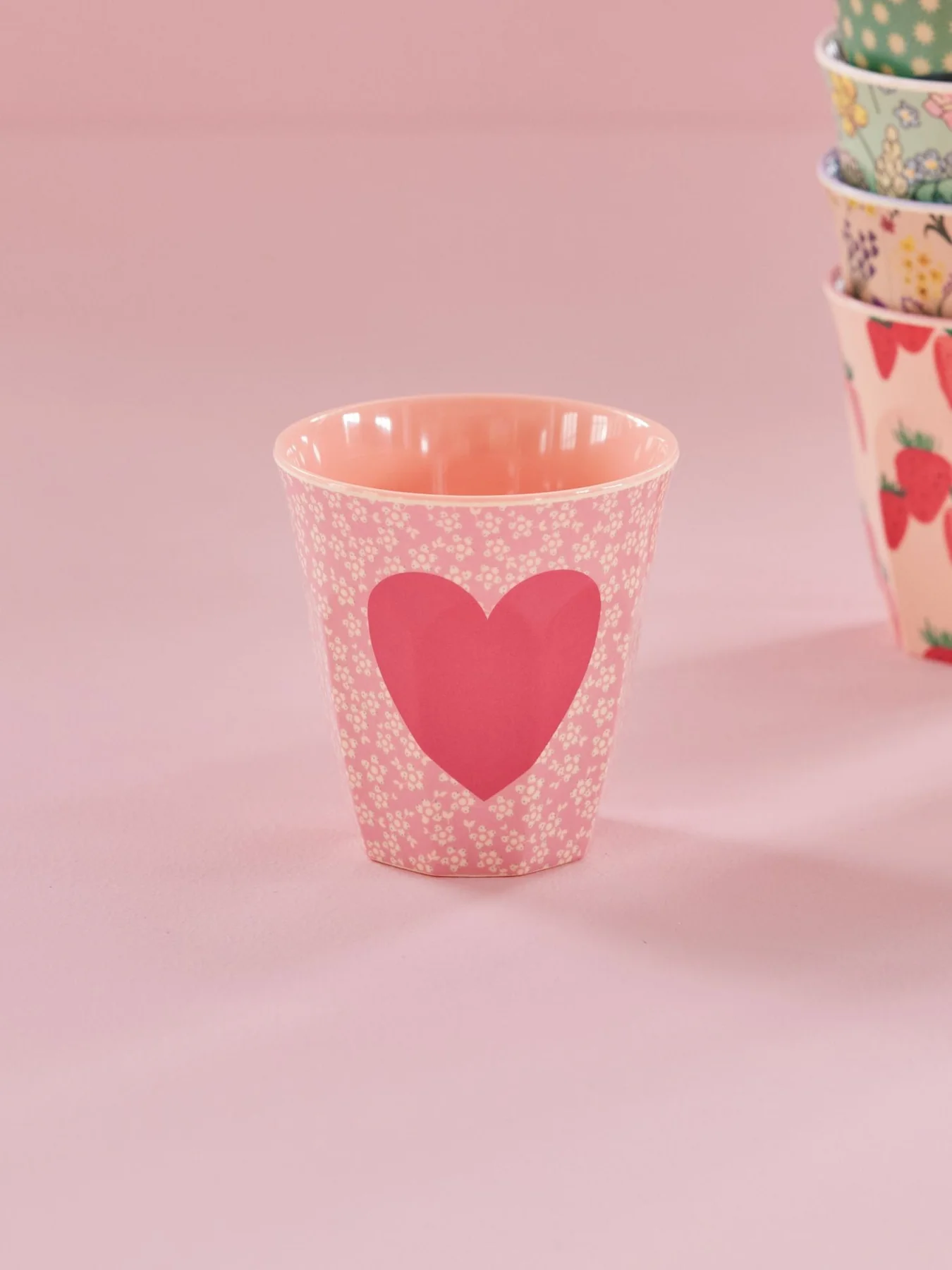 Verre rose coeur - RICE – Image 2