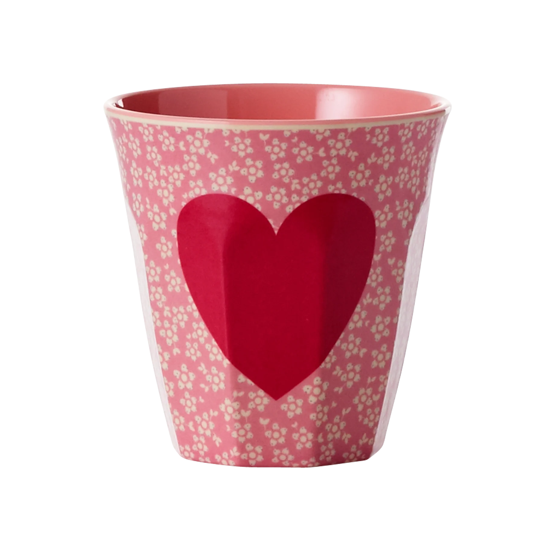 Verre rose coeur - RICE