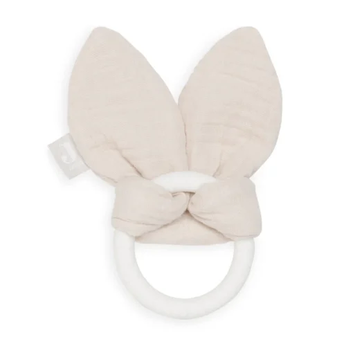 ANNEAU DE DENTITION SILICONE BUNNY EARS STORM NOUGAT - JOLLEIN